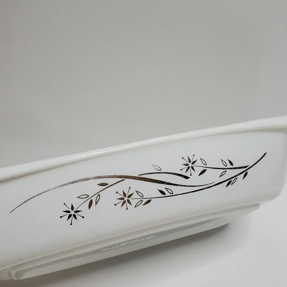 Vintage PYREX Golden HoneySuckle Casserole Dish 033 1.5 Qt
